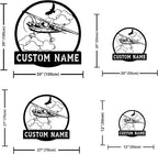 Personalized Metal Airplane Wall Art, Airplane Name Sign, Customized Pilot Name - Image 4