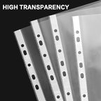 Sheet Protectors, HERKKA 900 Pack Heavy Duty Clear Plastic Page Protectors - Image 3