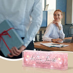 Personalized Name Plate for Desk, Custom Acrylic Desk Name Sign, Office - Image 6