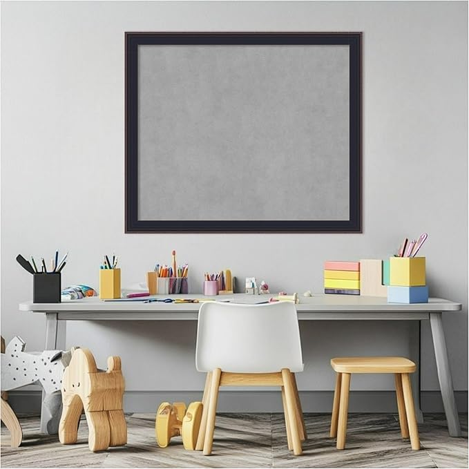 Amanti Art Black Framed Magnetic Board 23x27 Medium Vision Board - Image 5