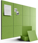 Fluxynara Large Felt Bulletin Board 48" x 36" Cork Board Alternative-12 Pack by FLUXYNARA