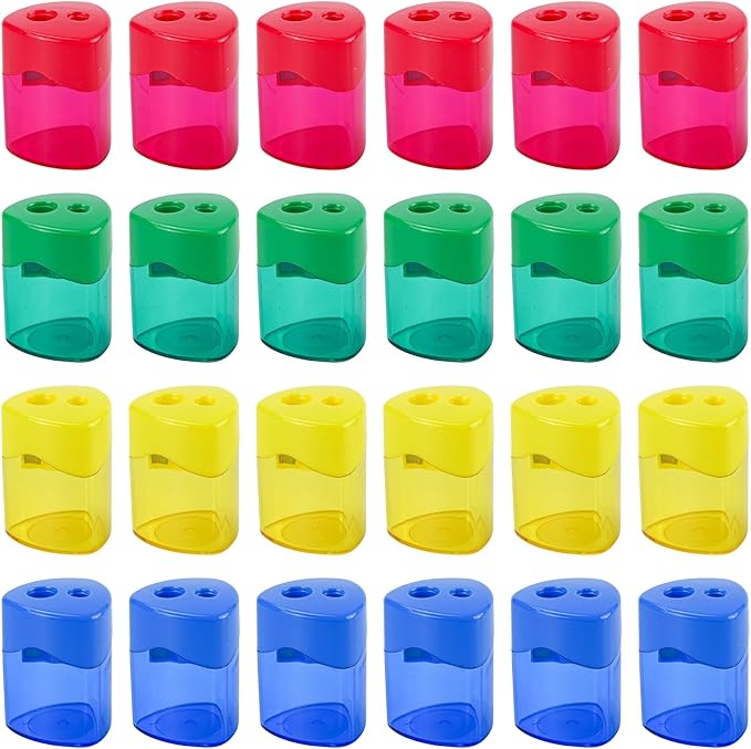 AUSTARK 24Pcs Pencil Sharpener Manual by AUSTARK