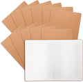 12 Pack Blank Kraft Notebooks, 8.3x5.5 Inches A5 Small Journals Bulk Blank by Welcometomiikoul