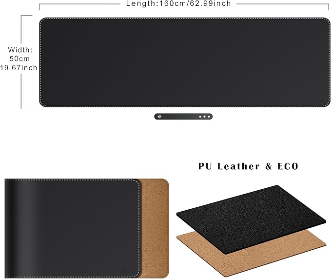 Mydours Extra Long 63" x 19.7" Desk Mat - Image 2