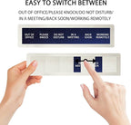 Privacy Door Sign, Do Not Disturb/Please Knock/Out of Office/in a Meeting/Back - Image 5
