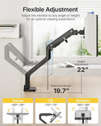 monTEK Heavy-Duty Monitor Arm for 17-57" Ultrawide Curved Screen, Supports up - Image 4