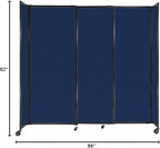 Versare Straightwall Sliding Portable Wall Partition | Freestanding Office - Image 7