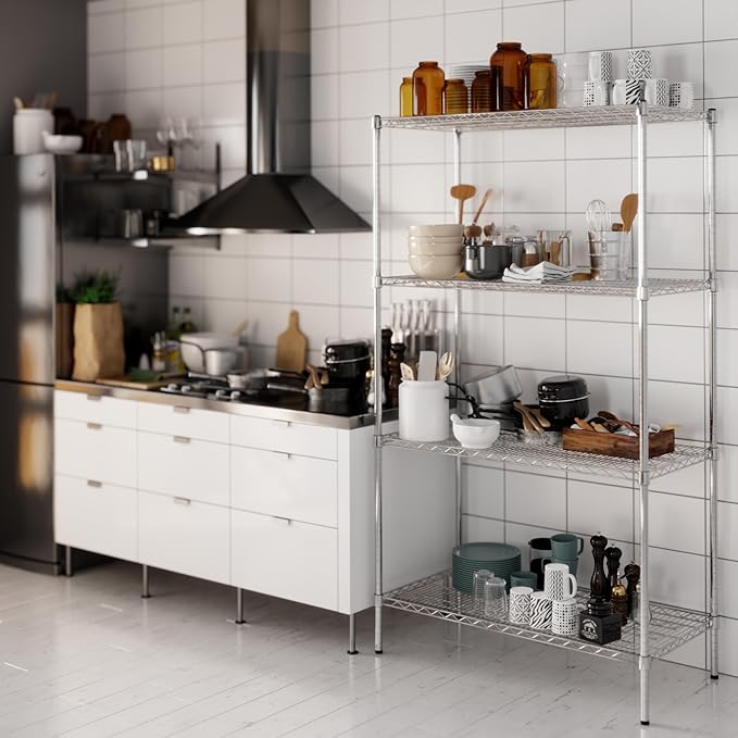 Regal Altair 21" Deep x 42" Wide x 74" Height Wire Shelving Kit | 4-Tier | NSF - Image 5