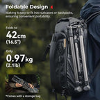 SMALLRIG 74.8"/ 6.23 ft Adjustable Light Stand Photography, Max Load 8.8 lb - Image 3