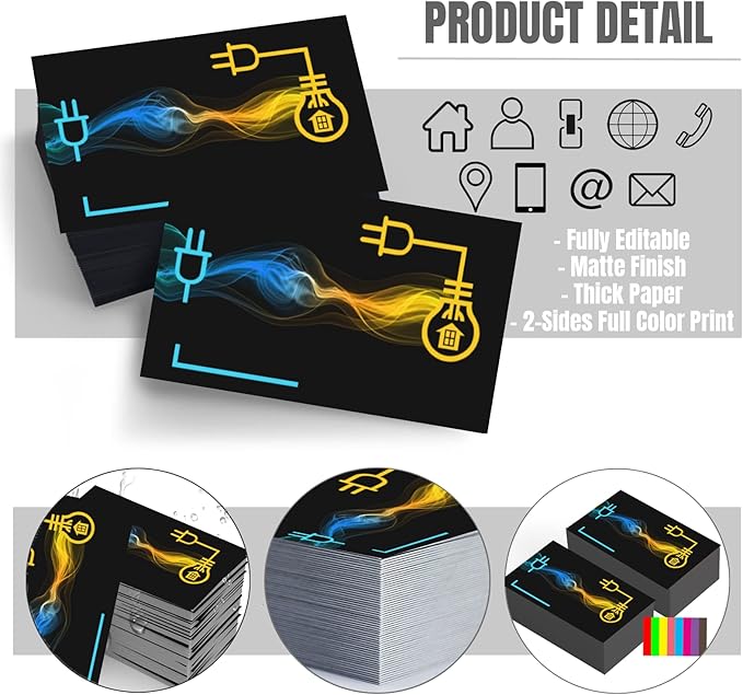 Custom Business Cards Double-Sided Personalized Stationery | Professional - Image 2