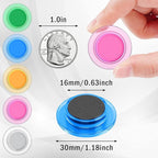 VNDUEEY 45 Pcs Whiteboard Magnets, Round Fridge Magnets Refrigerator Magnet - Image 5