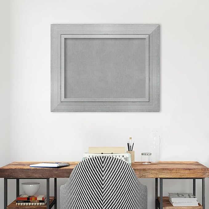 Amanti Art Silver Framed Magnetic Board 25x31 Medium Vision Board - Image 5