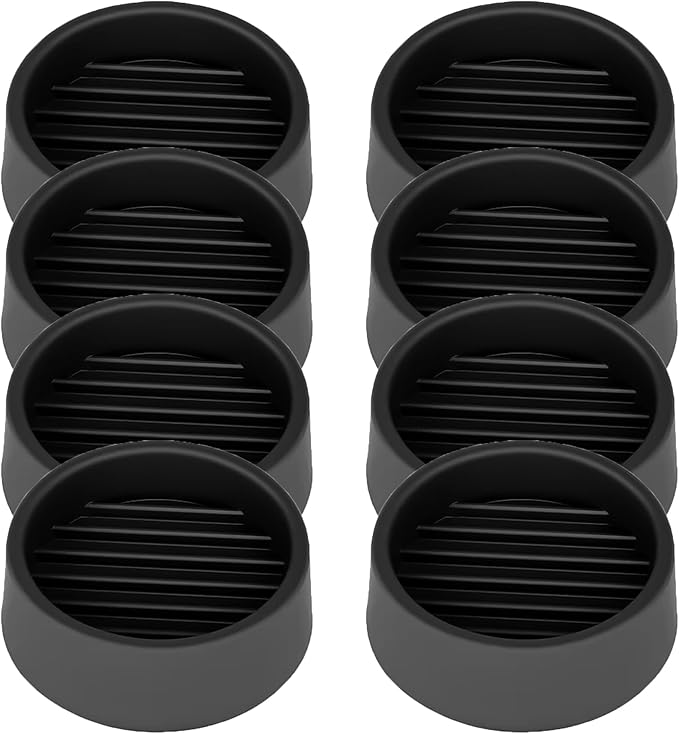 Non Slip Furniture Pads, 1.5” Round Rubber Caster Cups, Anti-Slip Gripper by VOCOMO