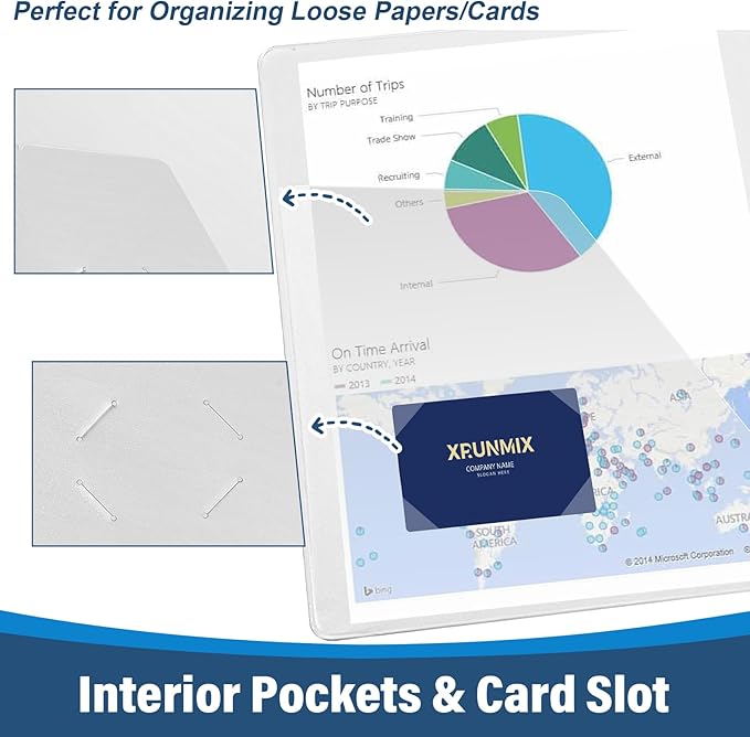 1.5-Inch 3-Ring Binder with Pockets, 1-1/2’’ Premium View Binders with Three - Image 4