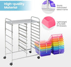 Giantex 15 Drawer Rolling Cart - Image 7