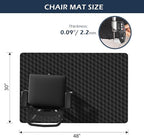 SALLOUS Chair Mat for Carpet, Heavy Duty Vinyl Floor Mat - Image 2