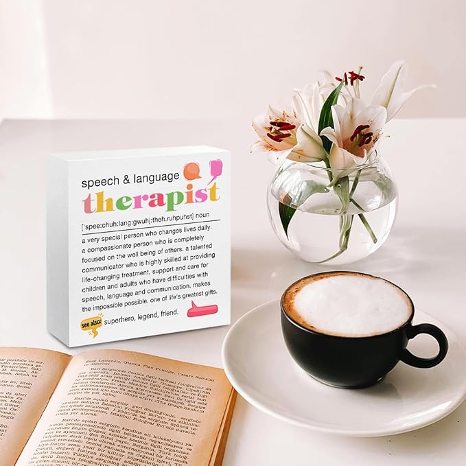 Speech Therapist Gift, Speech Therapy Gifts Wood Box Sign, Speech Pathologist - Image 4