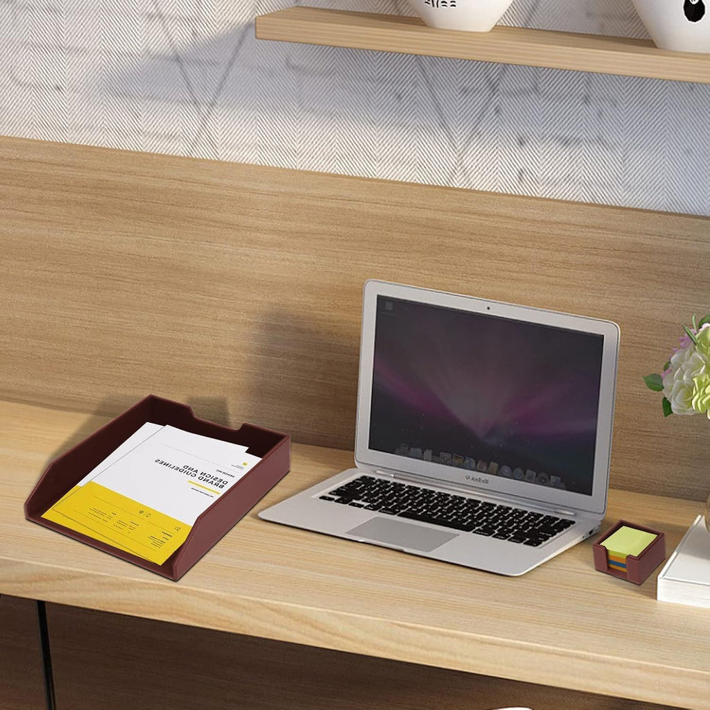 6 piece office supplies/desk organizer set with desktop, package contents