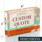 Personalized Gifts, Custom Quote Block Letter Board, Crystal-Clear Acrylic - Image 8