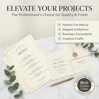 250 Sheets Cream Cardstock 8.5 x 11 Ivory Card Stock 65lb/176gsm Premium Off - Image 5