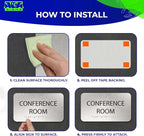 ADASigns Conference Room Sign 7" W x 4" H Durable Brushed Aluminum - Image 4