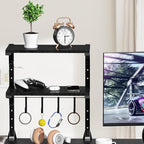 AUATRONNE Clamp-on Desk Shelf, 13 inch Above or Below Desk 2-Tier Shelving - Image 2