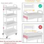Calmootey 4-Tier Rolling Utility Cart - Image 6
