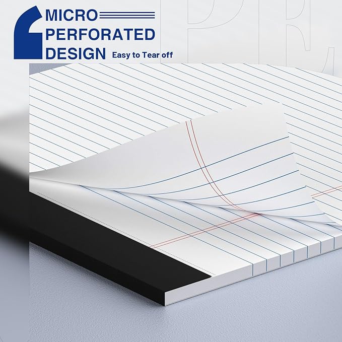 6-Pack Legal Pads 8.5"x11" Wide Ruled Note Pads - Image 3