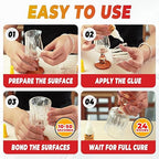 Super Glue Thick CA Glue Clear 30 Gram, Heavy Duty Superglue Instant - Image 7