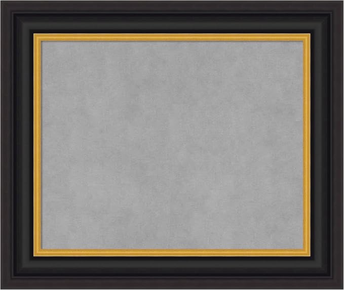 Amanti Art Black Framed Magnetic Board 22x26 Small Vision Board by AmantiArt
