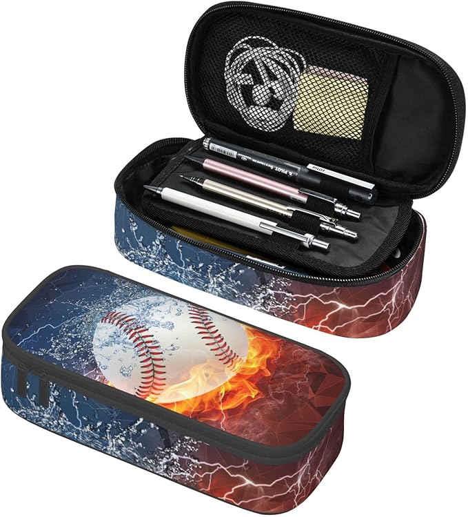 SNAPMADE Baseball Pencil Case Sports Pencil Box by SNAPMADE