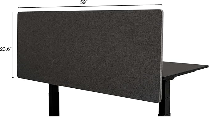Stand Up Desk Store ReFocus Clamp-on Acoustic Desk Divider Privacy Panel That - Image 5