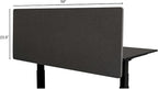 Stand Up Desk Store ReFocus Clamp-on Acoustic Desk Divider Privacy Panel That - Image 5