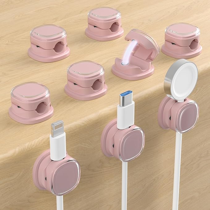 Magnetic Cable Clips, Adjustable Cord Holder Management, Adhesive Wire Keeper by COOCAT