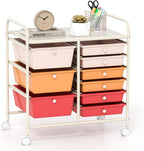 GOFLAME 9-Drawer Rolling Storage Cart, Mobile Utility Cart