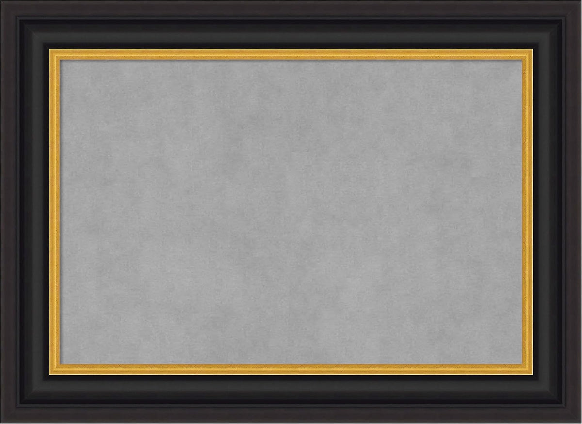 Amanti Art Black Framed Magnetic Board 22x30 Medium Vision Board
