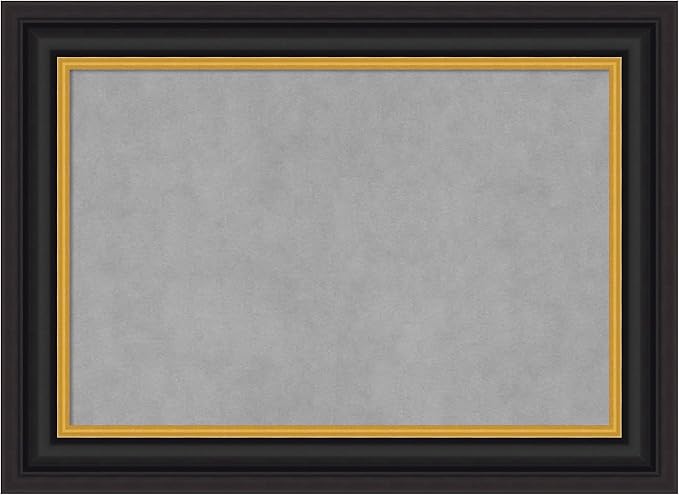 Amanti Art Black Framed Magnetic Board 22x30 Medium Vision Board by AmantiArt
