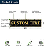 Custom Sign, Custom Street Sign, 11 Font Colors, 13 Font Styles, 4 Hole Options - Image 6