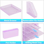 Gugsey Desk Organizer, 5-Tier Paper Letter Tray Organizer - Image 3