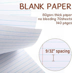 Maitys 6 Pcs Legal Pad Steno Spiral Notebook 8.5" x 11" Top Bound Spiral Pads - Image 4