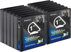 Comix D-Ring Basic View Binder 1 inch 3 Ring Binders, 2.4mm-Thick, Hold 225 by Comix