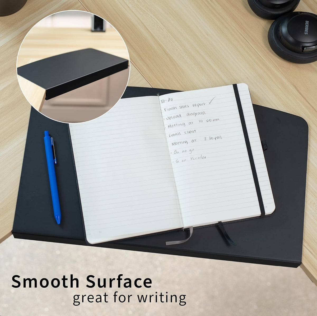 VIVO Black 17 in Corner Desk Connector Platform, DESK-AC07S