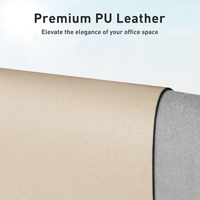 Aothia Faux Leather Desk Mat – Large Mouse Pad, Non-Slip PU Leather Blotter - Image 2