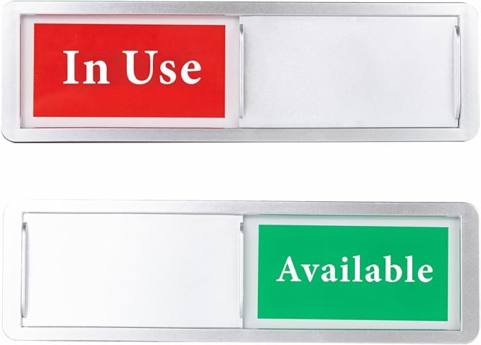 In Use or Available Door Sign for Home Office Restroom Conference Hotels by AMAZINGSUN