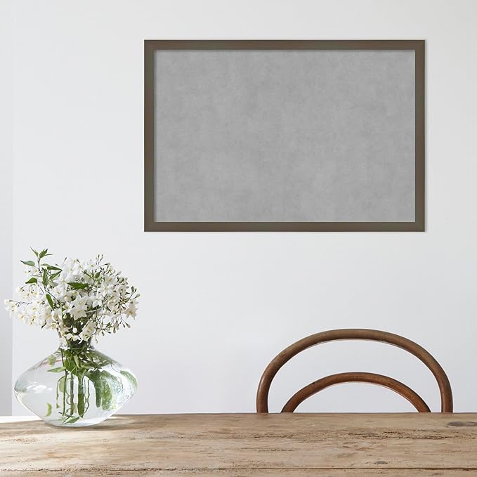 Amanti Art Grey Framed Magnetic Board 17x25 Medium Vision Board - Image 5