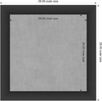 Amanti Art Black Framed Magnetic Board 29x29 Medium Vision Board - Image 2
