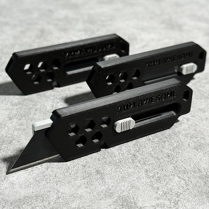 XHM Awesome Small Box Cutter Retractable Blade Ultility Knife, by Unknown
