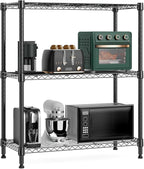 M MZG 750 lbs 3 Tier Storage Rack Metal Wire Shelving Unit, Storage Standing by MEIGAOPLASTICANDMETALHKCOLIMITED