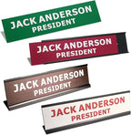2" x 8" Custom Engraved Name Plate Personalized Office Nameplates - Image 2