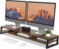 Fenge Dual Monitor Stand for Desk, 42.5in Large Monitor Riser for 2 Monitors